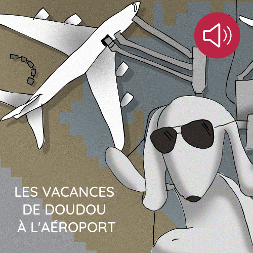 Les  vacances de Doudou à l’aéroport…