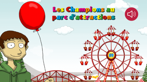 Les champions au parc d'attractions