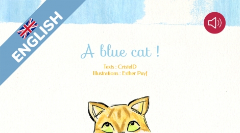 A blue cat!