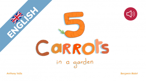 5 carrots in a garden