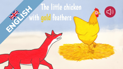 The little chicken with gold feathers