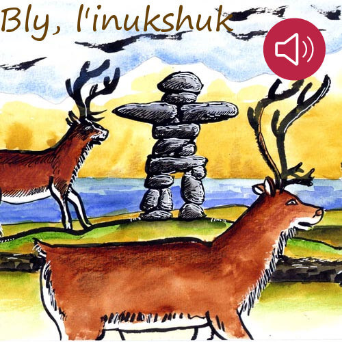 Bly, l'inukshuk