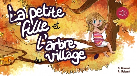 La petite fille et l'arbre du village