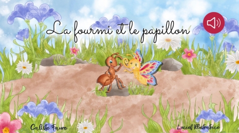 La fourmi et le papillon