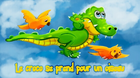 Le croco se prend pour un oiseau