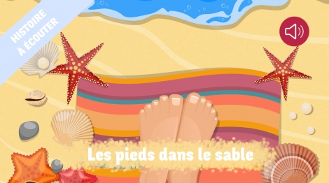 Les pieds dans le sable