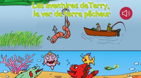 Terry le ver de terre pêcheur