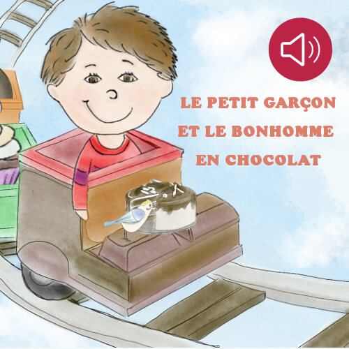 Le  petit garçon et le bonhomme en chocolat